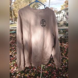 Thick warm heavy duty crew neck pink sweater